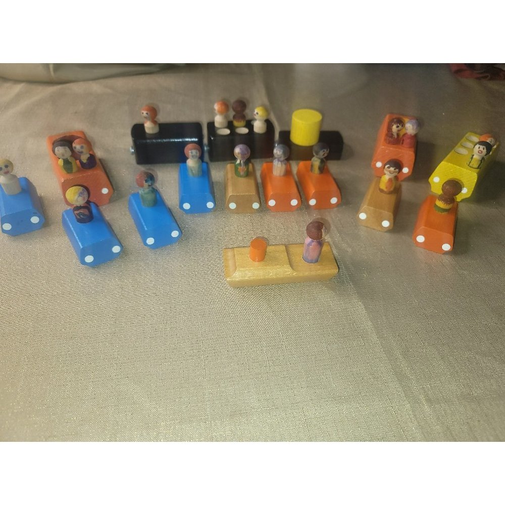 Wooden Vintage Toy set
